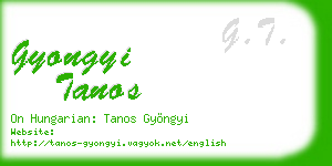 gyongyi tanos business card